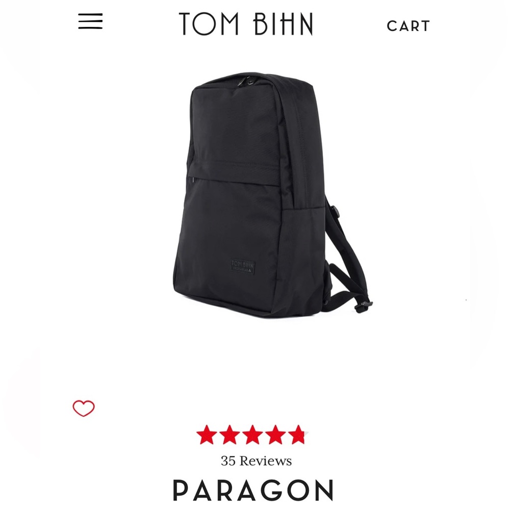 TOM BIHN Paragon backpack / Made in Seattle